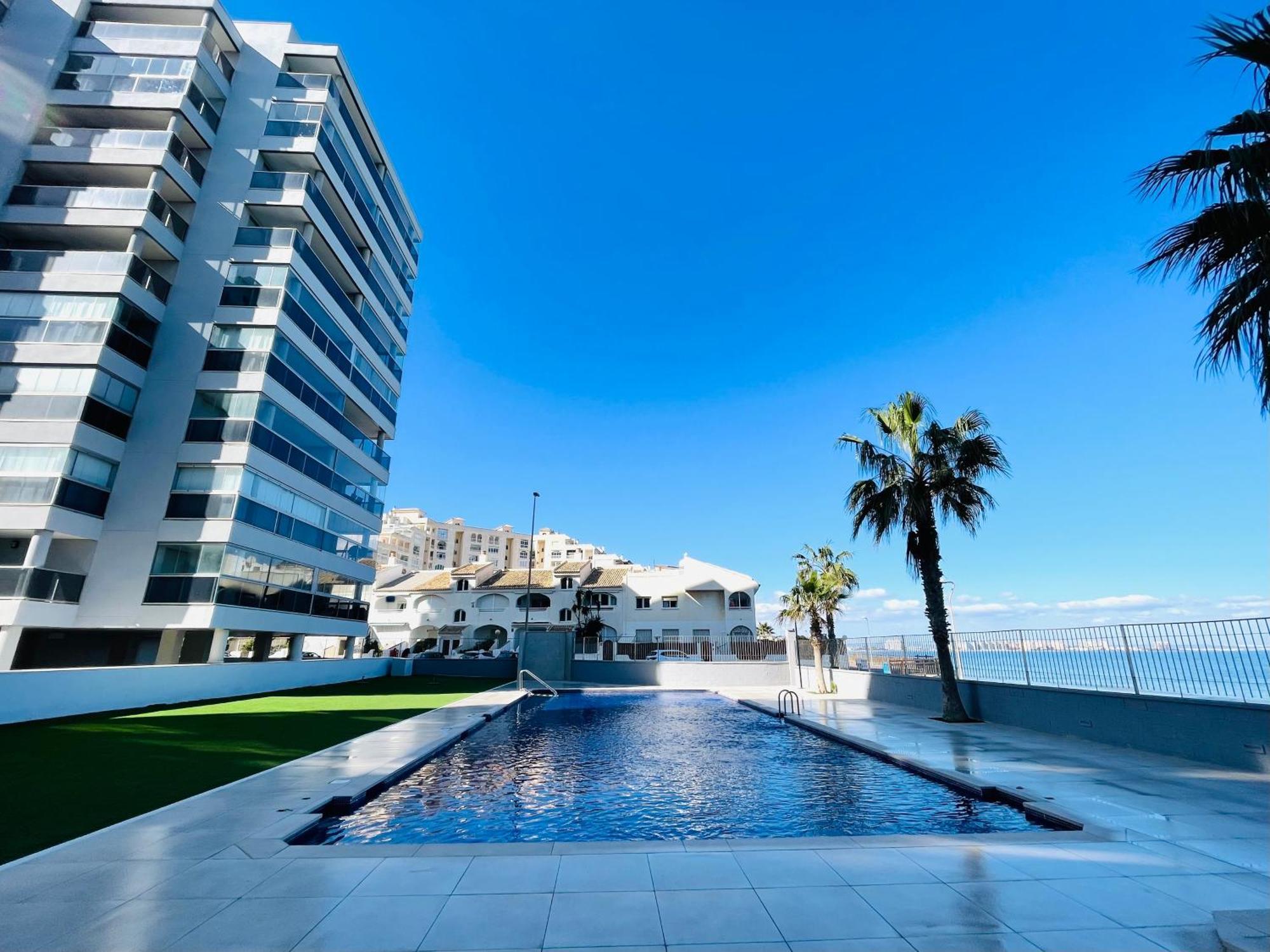 Appartamento Apartamento En Primera Linea Con Vistas A La Playa Ensenada Del Esparto Del Residencial Vina Del Mar La Manga del Mar Menor Esterno foto